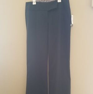 Black pinstripe dress pants
